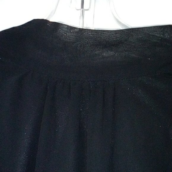MSK black puff hem sleeveless mini dress - Picture 2 of 7